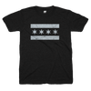 Chicago Flag shirt black and gray | Bandwagon Champs