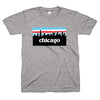 Chicago skyline Chicago Flag gray shirt | Bandwagon Champs