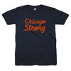 Chicago Strong blue and orange tshirt | Bandwagon Champs
