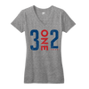 3 One 2 Chicago tshirt 312 womens gray | Bandwagon Champs