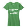 Our River Is Green womens St. Patricks Day Chicago Chi-rish t shirt women's Bandwagon Champs