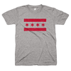 Chicago Flag t shirt gray and red | Bandwagon Champs