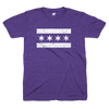 Chicago Flag tee purple and white | Bandwagon Champs