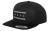 Chicago Flag Snapback Hat - Black and Gray
