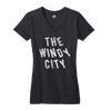 The Windy City Chicago women's vneck t shirt Bandwagon Champs
